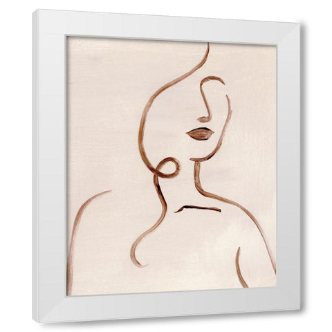 Femme Sketch II White Modern Wood Framed Art Print by Popp, Grace