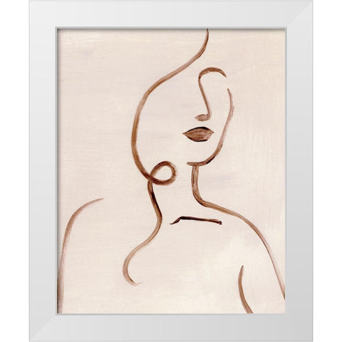 Femme Sketch II White Modern Wood Framed Art Print by Popp, Grace