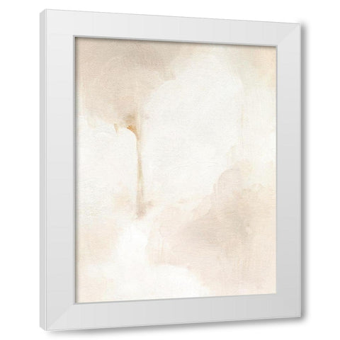 Neutral Glow I White Modern Wood Framed Art Print by Caroline, Emma