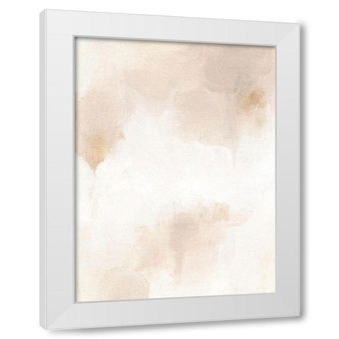 Neutral Glow II White Modern Wood Framed Art Print by Caroline, Emma