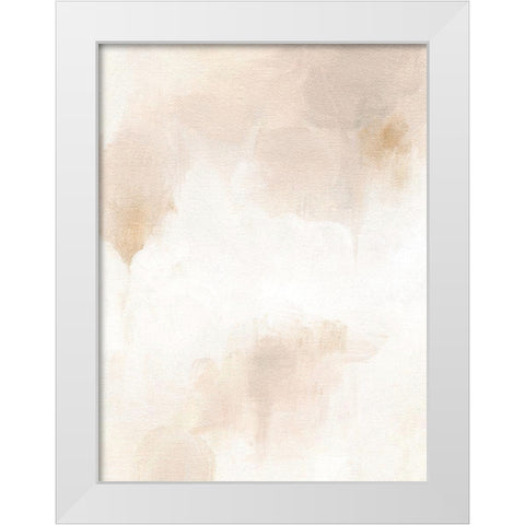 Neutral Glow II White Modern Wood Framed Art Print by Caroline, Emma