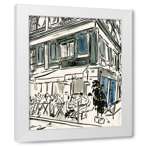 Aucoin de Larue I White Modern Wood Framed Art Print by Wang, Melissa