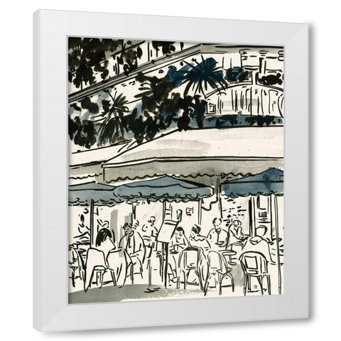 Aucoin de Larue II White Modern Wood Framed Art Print by Wang, Melissa