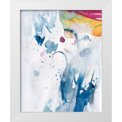 Treading Softly II White Modern Wood Framed Art Print by Combs, Joyce
