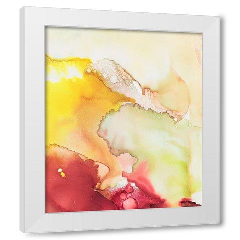 Closeness I White Modern Wood Framed Art Print by Combs, Joyce