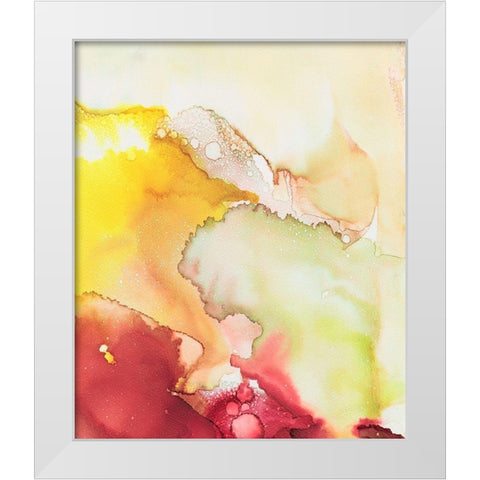 Closeness I White Modern Wood Framed Art Print by Combs, Joyce
