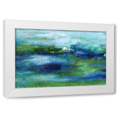 Drift II White Modern Wood Framed Art Print by Combs, Joyce