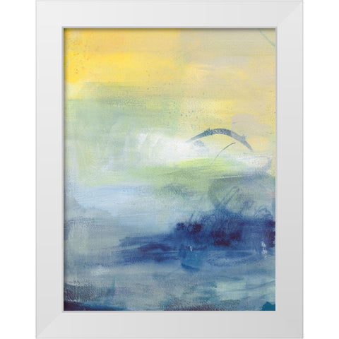 Breezy Days I White Modern Wood Framed Art Print by Combs, Joyce