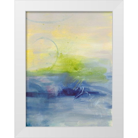 Breezy Days II White Modern Wood Framed Art Print by Combs, Joyce
