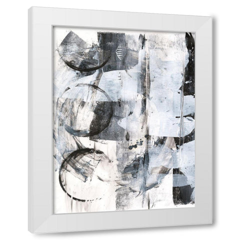 Glitch II White Modern Wood Framed Art Print by Harper, Ethan