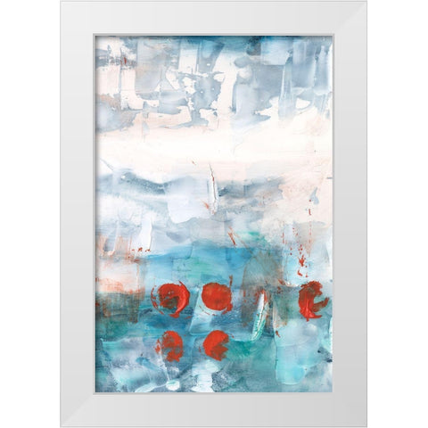 Connect the Pieces II White Modern Wood Framed Art Print by Harper, Ethan