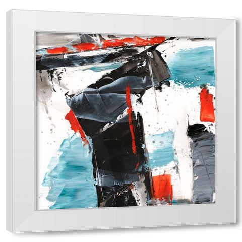 Missed Connection III White Modern Wood Framed Art Print by Harper, Ethan