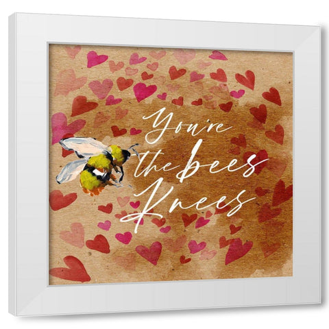 Bees Knees I White Modern Wood Framed Art Print by Parker, Jennifer Paxton