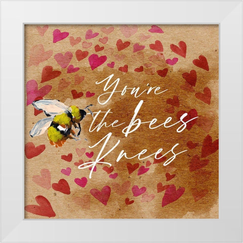 Bees Knees I White Modern Wood Framed Art Print by Parker, Jennifer Paxton