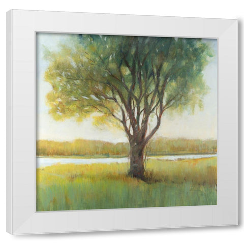 Shade Tree II White Modern Wood Framed Art Print by OToole, Tim