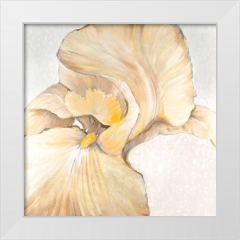 Iris Cream II White Modern Wood Framed Art Print by OToole, Tim