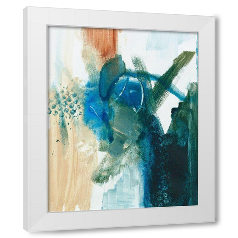 Foxy Friends I White Modern Wood Framed Art Print by Combs, Joyce