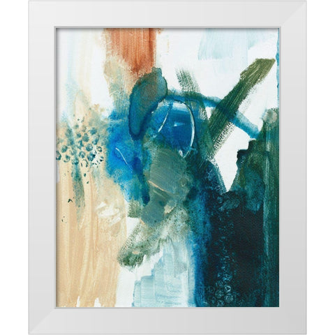 Foxy Friends I White Modern Wood Framed Art Print by Combs, Joyce