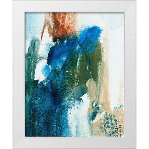 Foxy Friends II White Modern Wood Framed Art Print by Combs, Joyce
