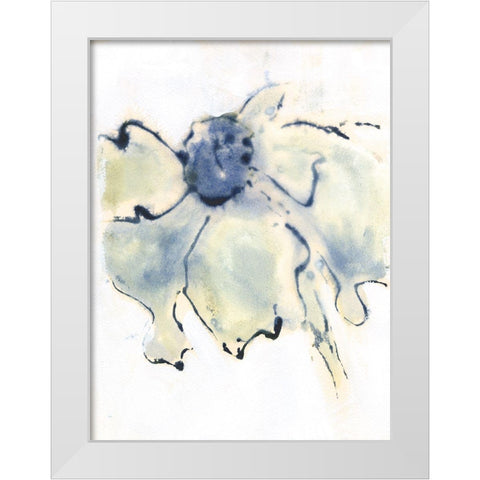 Blooms Taking Flight II White Modern Wood Framed Art Print by Combs, Joyce
