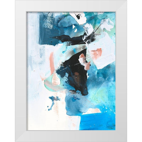 Evolving I White Modern Wood Framed Art Print by Combs, Joyce