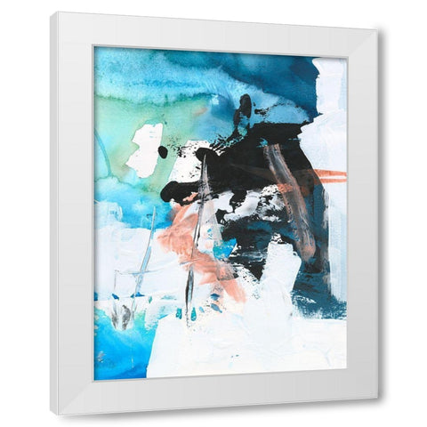 Evolving II White Modern Wood Framed Art Print by Combs, Joyce