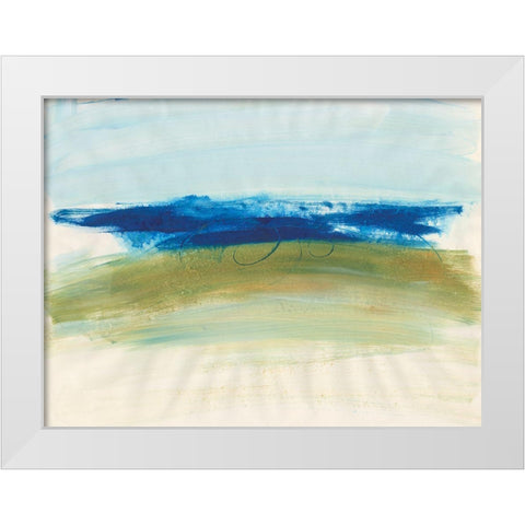 Mirages I White Modern Wood Framed Art Print by Combs, Joyce