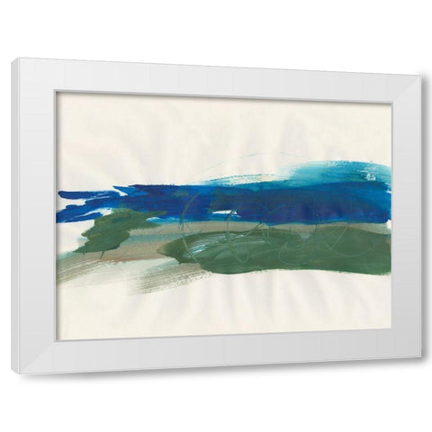 Mirages III White Modern Wood Framed Art Print by Combs, Joyce