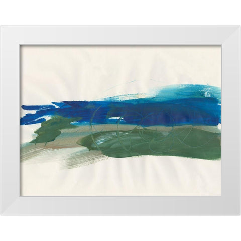 Mirages III White Modern Wood Framed Art Print by Combs, Joyce
