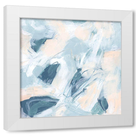 Candy Swirl II White Modern Wood Framed Art Print by Vess, June Erica