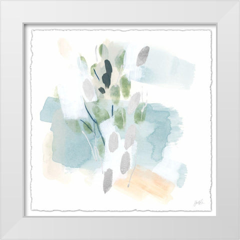 Pastel Integer II White Modern Wood Framed Art Print by Vess, June Erica