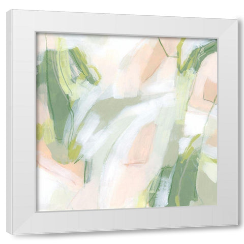 Spring Sweep I White Modern Wood Framed Art Print by Vess, June Erica