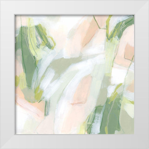 Spring Sweep I White Modern Wood Framed Art Print by Vess, June Erica