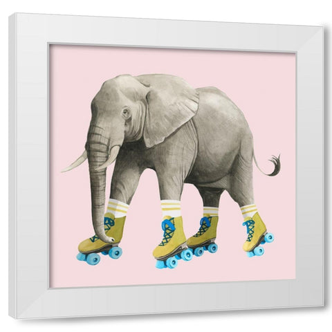 High Rollers III White Modern Wood Framed Art Print by Popp, Grace