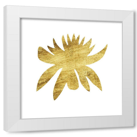 Gilded Silhouette II White Modern Wood Framed Art Print by Vision Studio