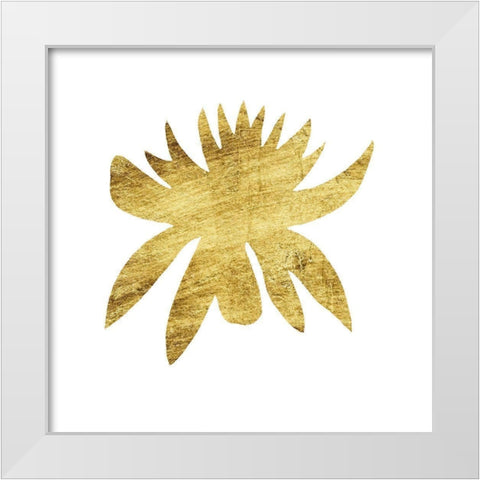 Gilded Silhouette II White Modern Wood Framed Art Print by Vision Studio