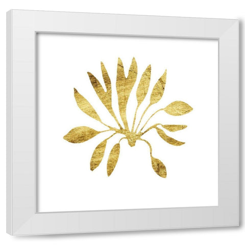 Gilded Silhouette IV White Modern Wood Framed Art Print by Vision Studio