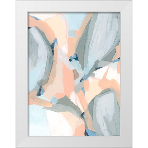 Pastel Cavern I White Modern Wood Framed Art Print by Vess, June Erica
