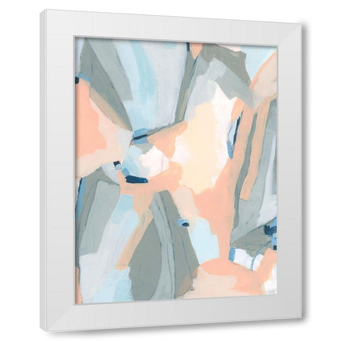 Pastel Cavern II White Modern Wood Framed Art Print by Vess, June Erica