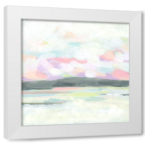 Candied Coast II White Modern Wood Framed Art Print by Vess, June Erica