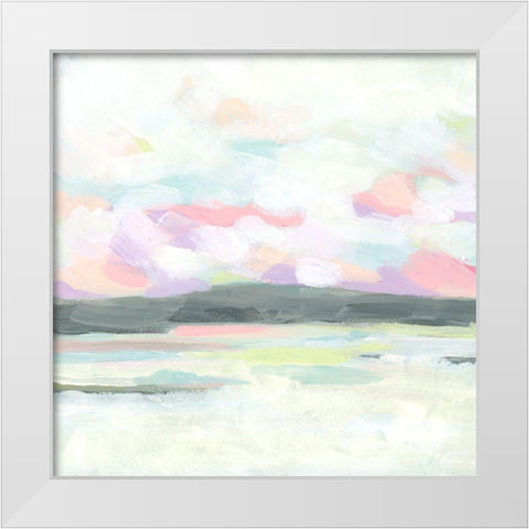 Candied Coast II White Modern Wood Framed Art Print by Vess, June Erica