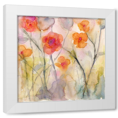 Dream of Flowers V White Modern Wood Framed Art Print by Quin, Marabeth