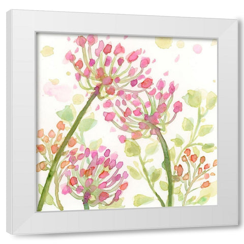 The Favorite Flowers I White Modern Wood Framed Art Print by Quin, Marabeth