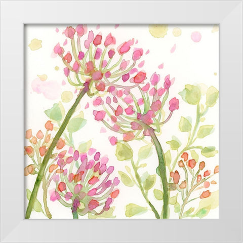 The Favorite Flowers I White Modern Wood Framed Art Print by Quin, Marabeth