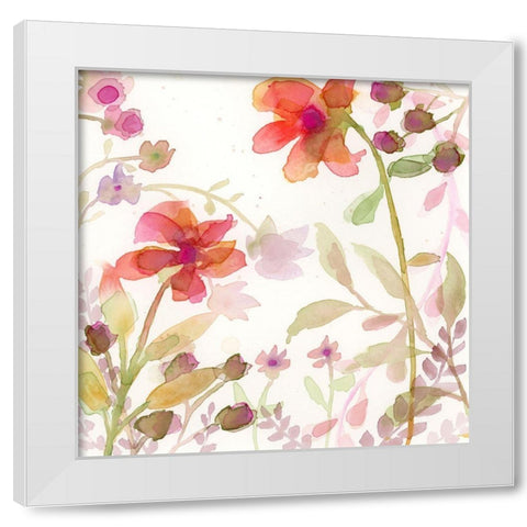 The Favorite Flowers II White Modern Wood Framed Art Print by Quin, Marabeth