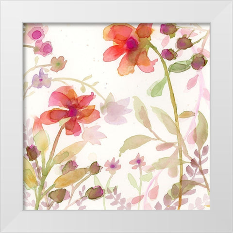 The Favorite Flowers II White Modern Wood Framed Art Print by Quin, Marabeth