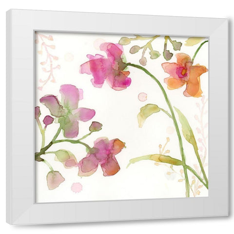 The Favorite Flowers IV White Modern Wood Framed Art Print by Quin, Marabeth