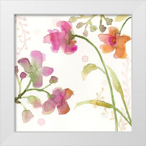 The Favorite Flowers IV White Modern Wood Framed Art Print by Quin, Marabeth