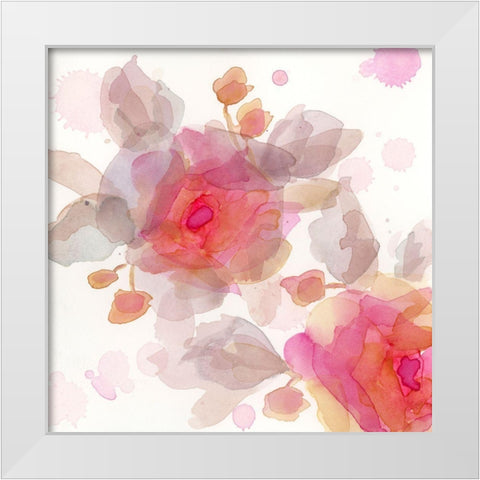 The Favorite Flowers V White Modern Wood Framed Art Print by Quin, Marabeth