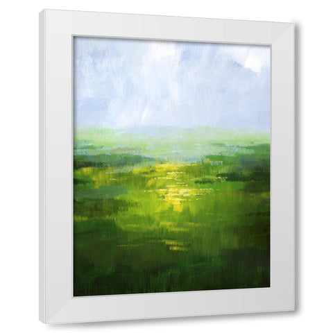 Wildflower Glow I White Modern Wood Framed Art Print by Popp, Grace